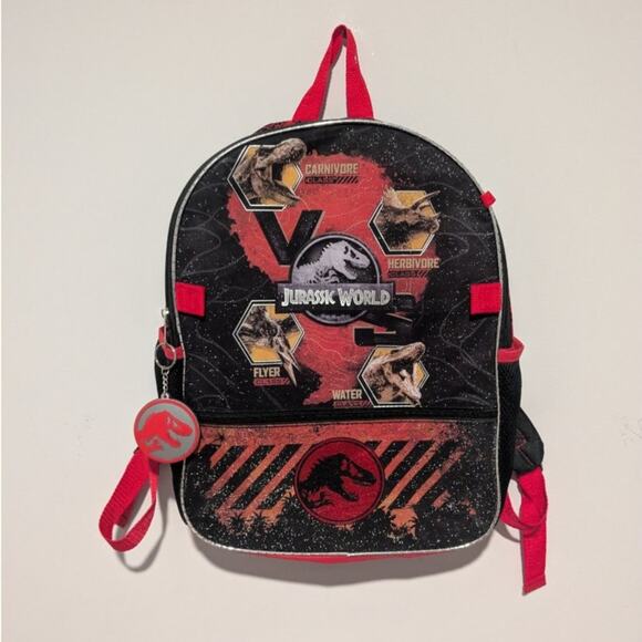 Red & Black Jurassic World Kids Backpack - Picture 1 of 8